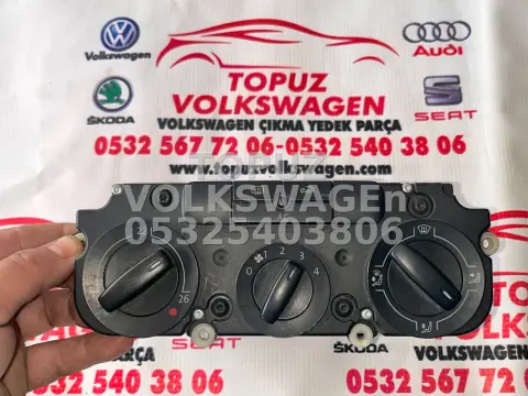 VOLKSWAGEN CADDY 1.9 TDİ KALORİFER KLİMA KONTROL PANELİ KLİMATRONİK ORJİNAL ÇIKMA 1K0820047