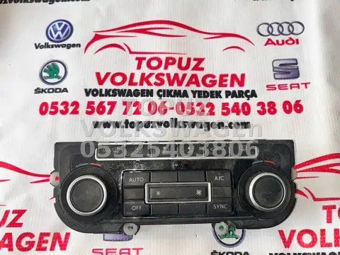 VOLKSWAGEN GOLF 6 KLİMA KONTROL PANELİ KLİMATRONİK ÇIKMA 5K0907044GJ 5HB009746-90